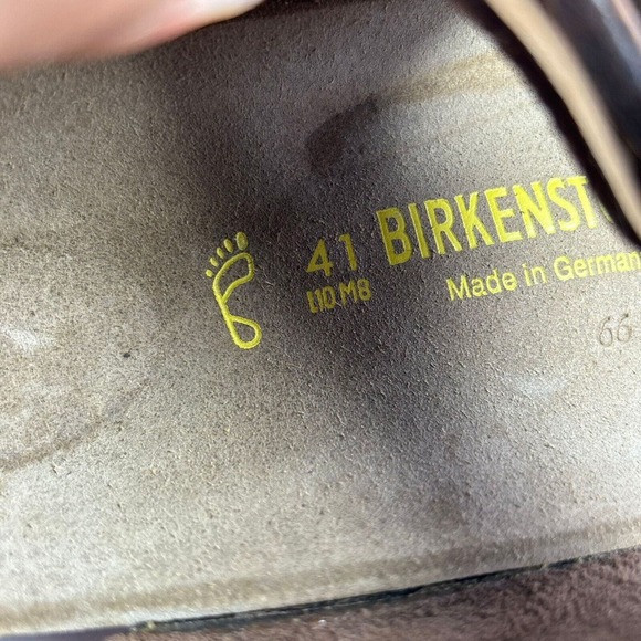 Birkenstock Milano Women's Slingbacks US 10 Brown Leather Birko-Flor Sandals - Picture 10 of 10